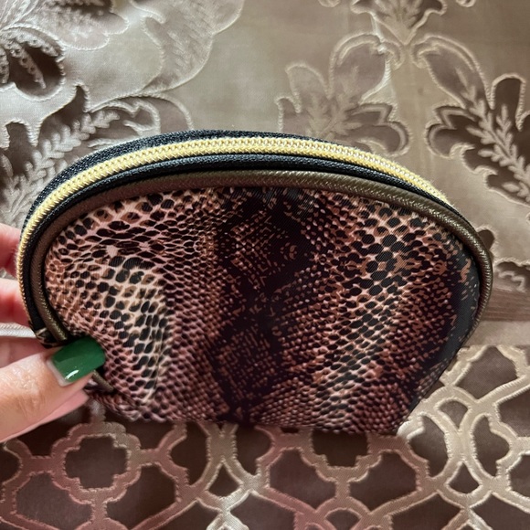 NWOT Mini Satin Coin Purse w/ Snakeskin Print - Picture 2 of 6